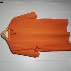 K-Swiss XL Men’s Orange Silver Athletic Tee EUC